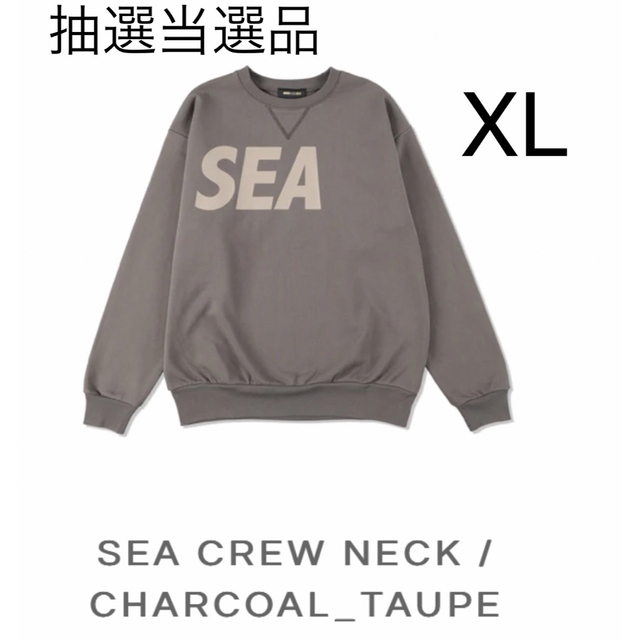 最終決算 WIND XL Charcoal_Taupe neck Crew SEA - SEA AND スウェット