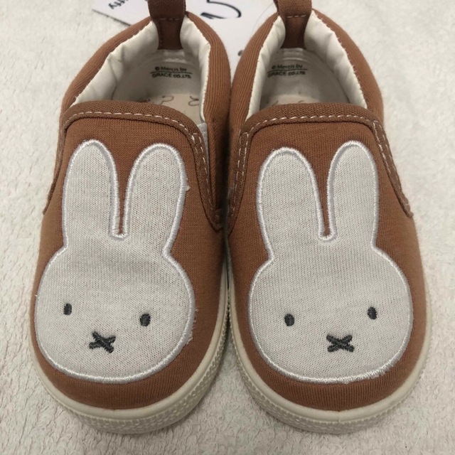 miffy(ミッフィー)の【新品タグ付】ベビーシューズ　ミッフィー　スリッポン　しまむらベビー　14cm　 キッズ/ベビー/マタニティのベビー靴/シューズ(~14cm)(スリッポン)の商品写真