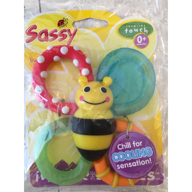 Sassy(サッシー)のsassy サッシー の　カミカミみつばち　歯固め　未開封 キッズ/ベビー/マタニティのおもちゃ(知育玩具)の商品写真