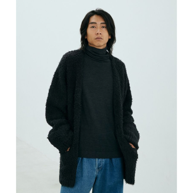 LIDNM FEATHER YARN LOOSE CARDIGAN 再販版