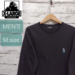 エクストララージ(XLARGE)のXLARGE(エクストララージ) メンズロンT ブラック M ストリート 長袖(Tシャツ/カットソー(七分/長袖))