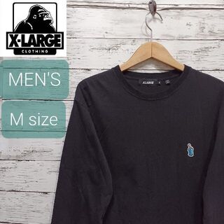 エクストララージ(XLARGE)のXLARGE(エクストララージ) メンズロンT ブラック M ストリート 長袖(Tシャツ/カットソー(七分/長袖))