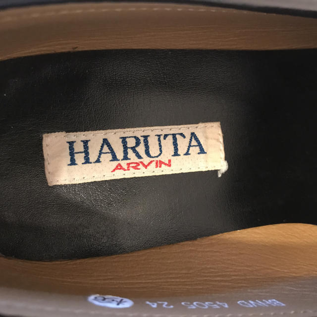 HARUTA24EEE 黒ローファー レディースの靴/シューズ(ローファー/革靴)の商品写真