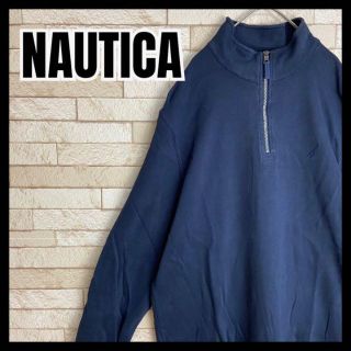 ノーティカ(NAUTICA)のNAUTICA ハーフジップ ニット セーター 刺繍 人気 カジュアル オシャレ(ニット/セーター)