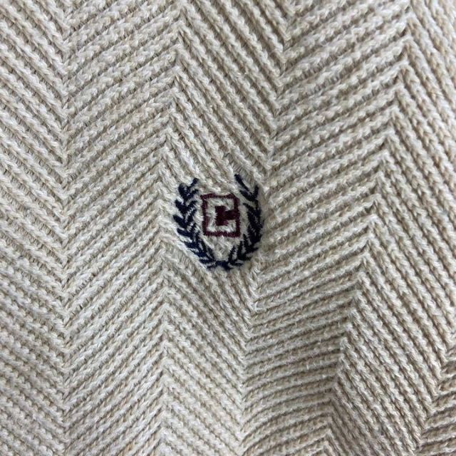 Ralph Lauren(ラルフローレン)のCHAPS Ralph Lauren ニット セーター コットン 刺繍 冬 古着 メンズのトップス(ニット/セーター)の商品写真