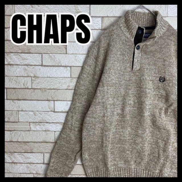 Ralph Lauren(ラルフローレン)のCHAPS Ralph Lauren ニット セーター ワンポイント 刺繍 冬 メンズのトップス(ニット/セーター)の商品写真