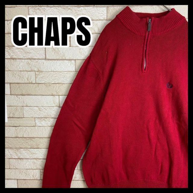 CHAPS Ralph Lauren ハーフジップ ニット セーター 刺繍 冬 | フリマアプリ ラクマ