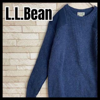 エルエルビーン(L.L.Bean)のL.L.Bean ウール セーター ニット アウトドア 冬 丸首 シンプル 古着(ニット/セーター)