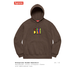 Supreme - Supreme enterprises Hooded Sweatshirt 茶の通販 by ...