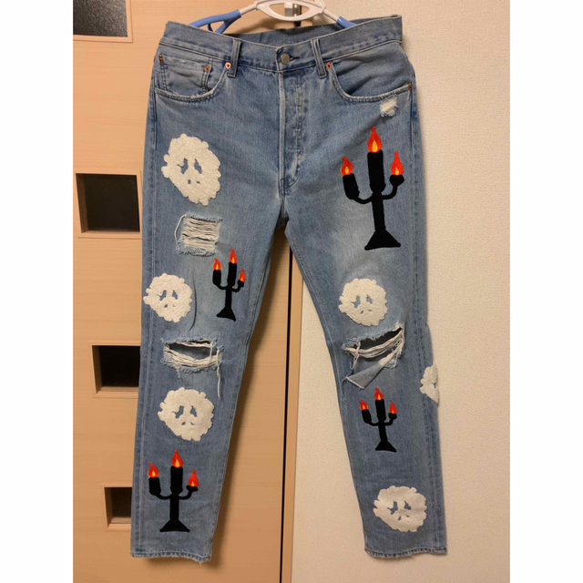 お買い得!】 Denimtears x Virgil Abloh デニム 刺繍 W33xL32 デニム+