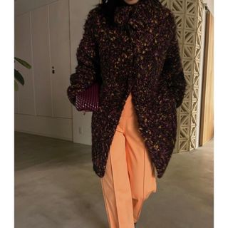 Ameri アメリ　FUNNY YARN KNIT JACKET　フリーサイズ