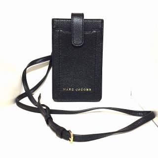 マークジェイコブス(MARC JACOBS)のマークジェイコブス 携帯電話ケース - 黒(モバイルケース/カバー)