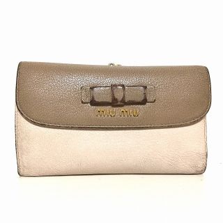 miu miu リボン折り財布 miu miu リボン折り財布 折り財布 小物 レディース 【オープニング大セール】