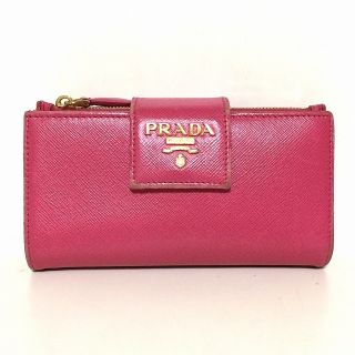 プラダ(PRADA)のプラダ 2つ折り財布 - 1ML005 ピンク(財布)