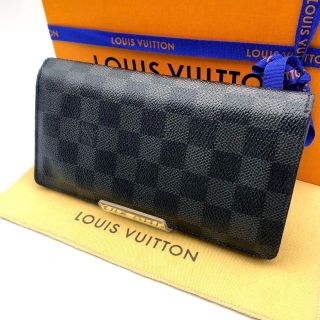 ルイヴィトン(LOUIS VUITTON)の【極美品❣️】ルイヴィトン ダミエ ポルトフォイユ ブラザ 長財布(長財布)