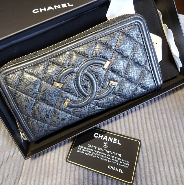 シャネル　CCフィリグリー　長財布　CHANEL　財布