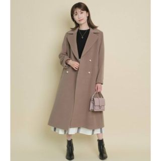 アプワイザーリッシェ(Apuweiser-riche)の新品♡アプワイザーリッシェ♡パール釦バックフレアコート(ロングコート)