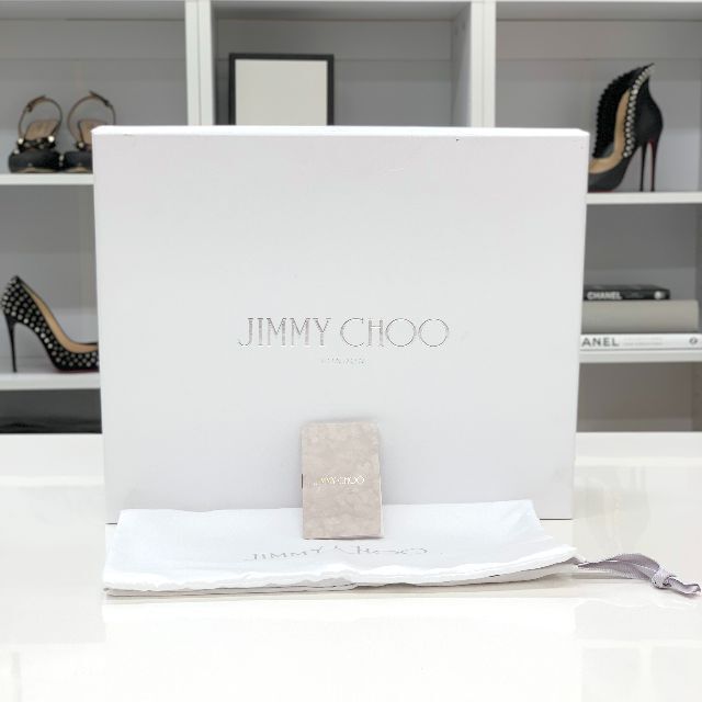 JIMMY CHOO(ジミーチュウ)の4231 未使用 ジミーチュウ ダイヤモンド スワロフスキー ロゴ スニーカー  レディースの靴/シューズ(スニーカー)の商品写真