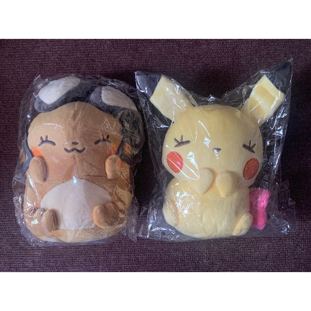 ITS'DEMO - ぬいぐるみ　デデンネ(目閉じ) ＆ピカチュウ(目閉じ)　セット販売