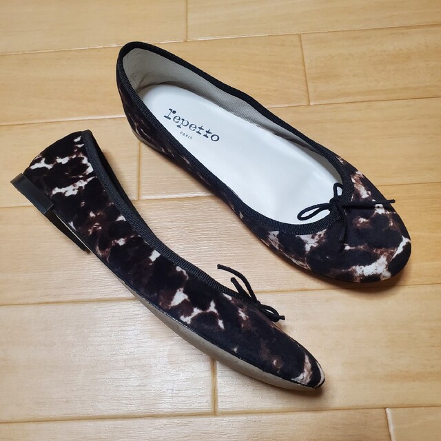 repetto(レペット)の【極美品】レペットrepetto 　サンドリオン　レオパード レディースの靴/シューズ(バレエシューズ)の商品写真