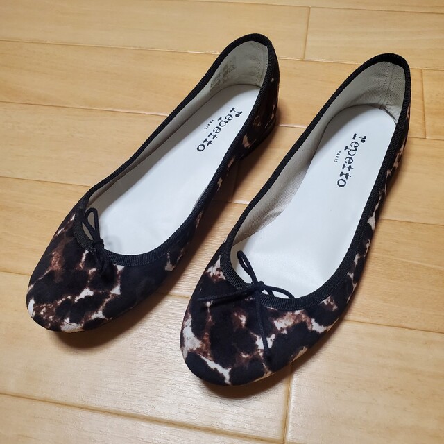 repetto(レペット)の【極美品】レペットrepetto 　サンドリオン　レオパード レディースの靴/シューズ(バレエシューズ)の商品写真