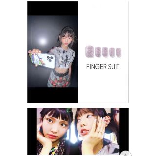 【NEWJEANS ヘリン着用】FINGER SUIT(フィンガースーツ) コスメ/美容のネイル(つけ爪/ネイルチップ)の商品写真