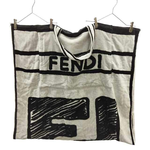 気質アップ】 フェンディ FENDI FENDI 2WAY ブラック/ホワイト 小物 バッグ ビーチタオル FXH016 BAG TOWEL  BEACH その他