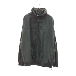 ダブルタップス(W)taps)のWTAPS ダブルタップス 19AW ACADEMY JACKET アカデミー ロゴ刺繍ジップアップハイネックナイロンジャケット ブラック 192TQDT-JKM01(フライトジャケット)