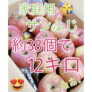 1月15日発送。会津の樹上葉取らず家庭用リンゴ約38個入り(フルーツ)