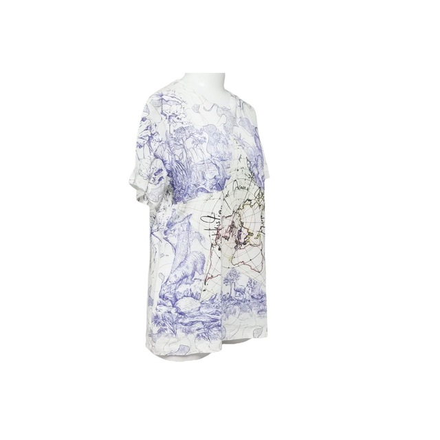 DIOR ディオール ピエトロ・ルッフォ Tシャツ 半袖 カットソー アラウンドザワールド 043T03PR446 サイズXS レディース 良好 29451 - 2