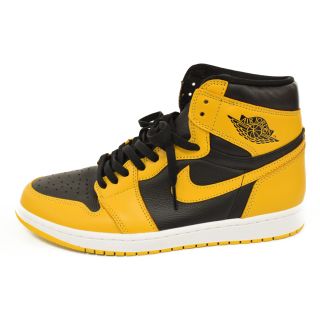 ナイキ(NIKE)のNIKE ナイキ AIR JORDAN1 RETRO HIGH OG Pollen 555088-701 エアジョーダン1 ハイカットスニーカー パラン イエロー/ブラック(スニーカー)