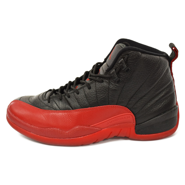 NIKE ナイキ AIR JORDAN12 RETRO エアジョーダン12 レトロ ハイカットスニーカー ブラック/レッド US9 130690-002306センチワイズ