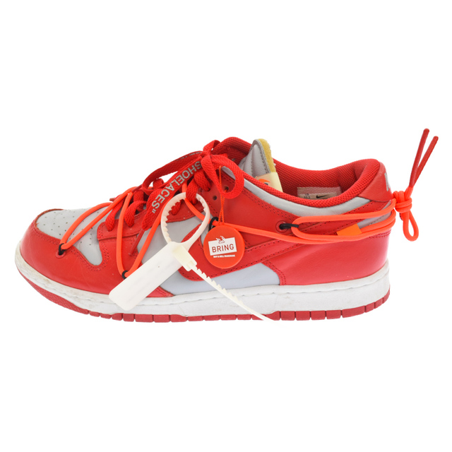 国内外の人気! DUNK ×OFF-WHITE ナイキ NIKE - NIKE LOW US10.5/28.5cm レッド ローカットスニーカーシューズ ダンク オフホワイト CT0856-600 LTHR/OW スニーカー