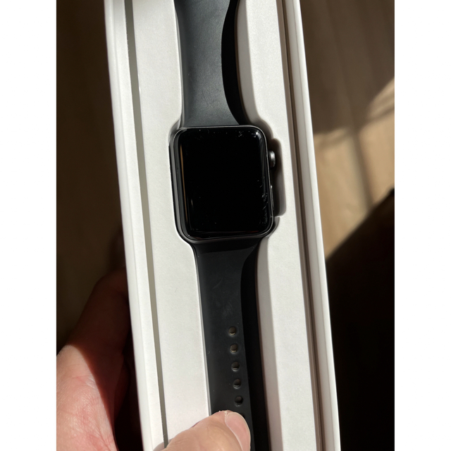 Apple Watch(アップルウォッチ)の【価格相談可能‼️】APPLE WATCH3 42 スペースグレイ メンズの時計(腕時計(デジタル))の商品写真