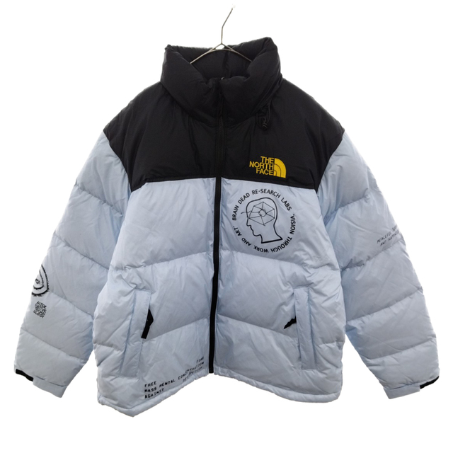 THE NORTH FACE ザノースフェイス 19AW × Braindead Retro Nuptse Jacket ブレインデッド レトロ ヌプシダウンジャケット ブルー