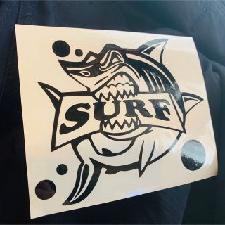 surf/シャークデザイン カッティングステッカー サーフィン(サーフィン)