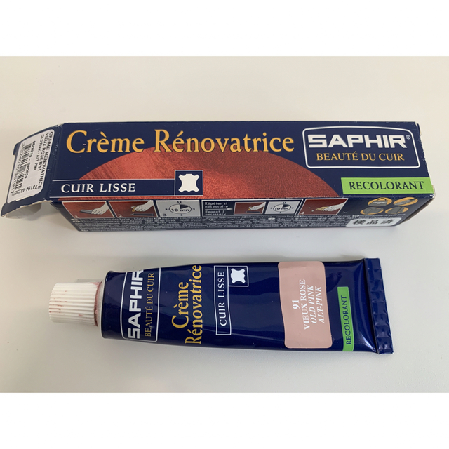 Saphir(サフィール)のSAPHIRサフィール レノベイティングカラー 補修クリーム 91オールドピンク インテリア/住まい/日用品のインテリア/住まい/日用品 その他(その他)の商品写真