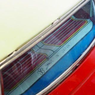ブルー×レッド 米澤【フォード サンダーバード 赤 リモコン欠】ブリキ