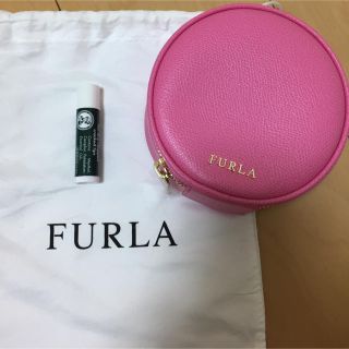 フルラ(Furla)のフルラ★FURLA★新品未使用！まんまるポーチ★ピンク(ポーチ)