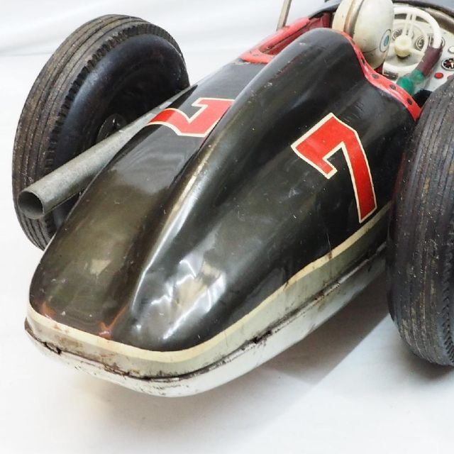 米澤【 電動ジェットスピード インディ レーサー動作不良tin carブリキ