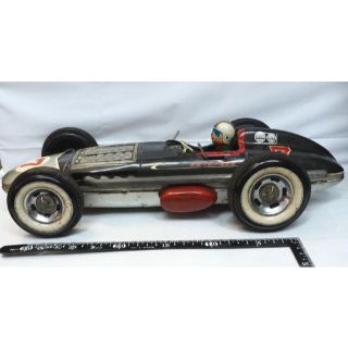 米澤【 電動ジェットスピード インディ レーサー動作不良tin carブリキ