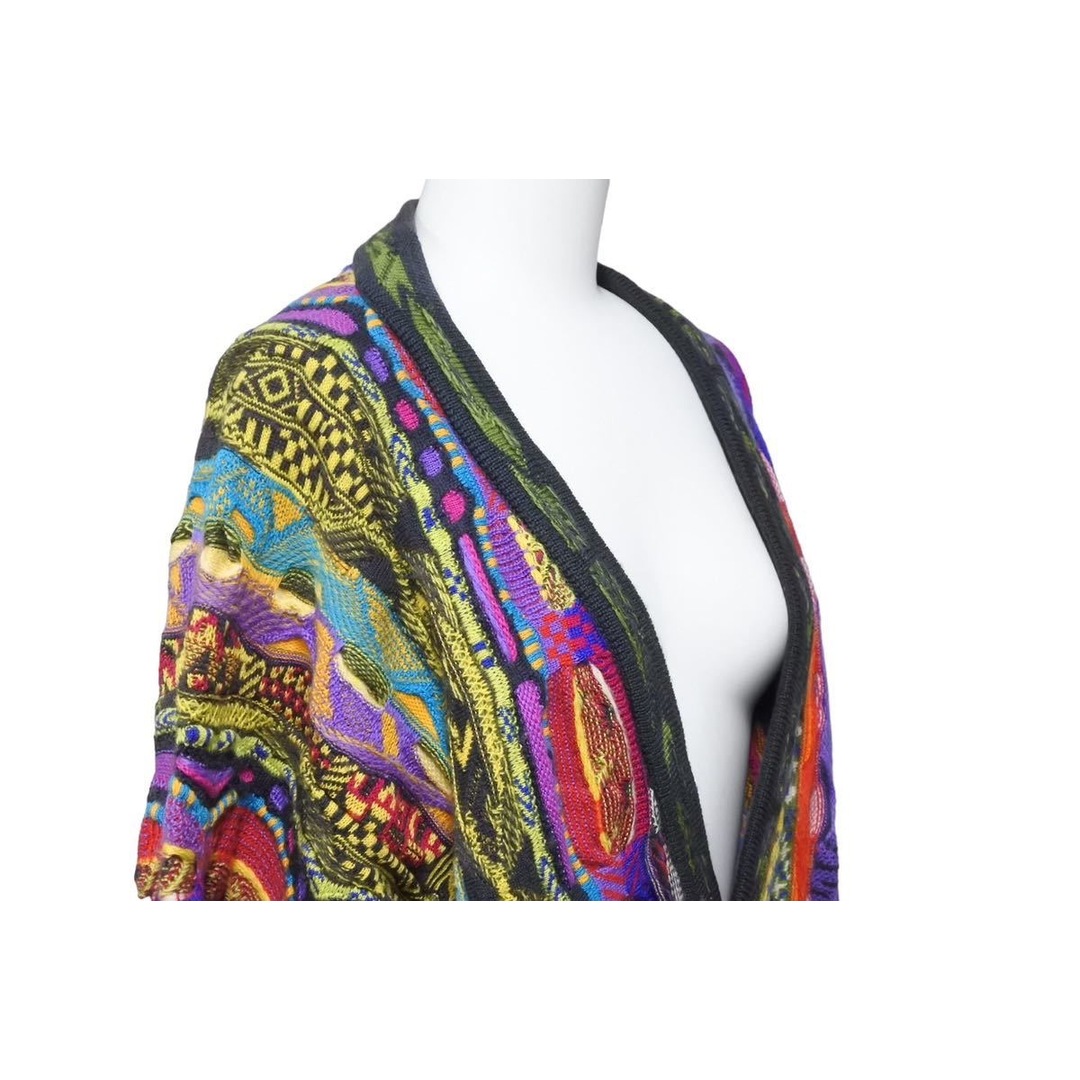 COOGI クージー 3D ニット マルチカラー トップス ウール カーディガン