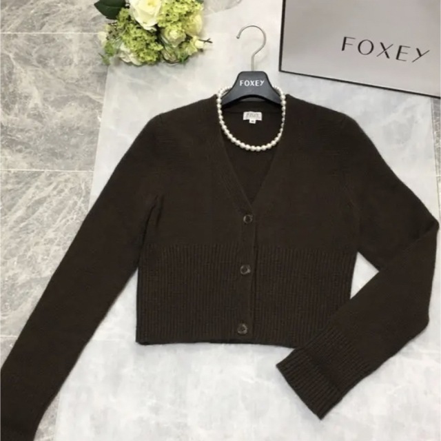 美品 フォクシー FOXEY カシミヤ100%ニット カーディガン - カーディガン