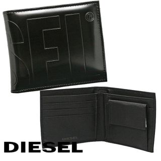 ディーゼル(DIESEL)のDIESEL 二つ折り財布　X07729 P3892 T8013 ブラック(折り財布)