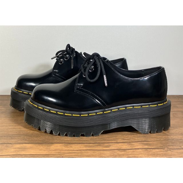 Dr.Martens(ドクターマーチン)のドクターマーチン 1461 QUAD 3ホール ダブルソール 厚底 ブーツ レディースの靴/シューズ(ブーツ)の商品写真