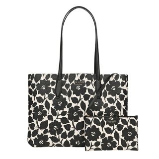 ケイトスペードニューヨーク(kate spade new york)の新品 ケイトスペード kate spade トートバッグ ローズガーデンプリント ラージトート ピンク/ブラックマルチ(トートバッグ)