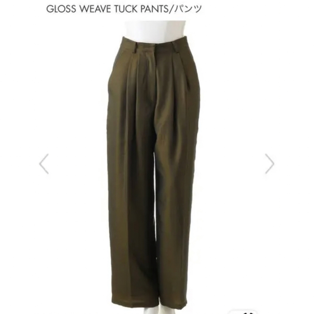 CLANE(クラネ)のclane♡ GLOSS WEAVE TUCK PANTS レディースのパンツ(カジュアルパンツ)の商品写真