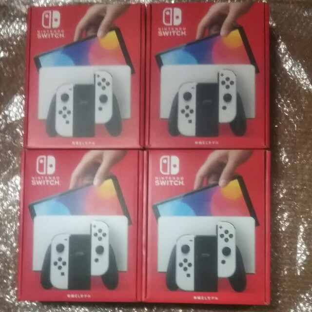 新品、未使用 任天堂Switch有機ELホワイト×4