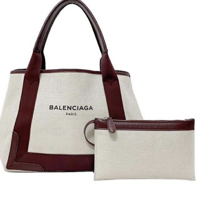 35％OFF】 Balenciaga - ナチュラル ボルドー Ｓ ネイビーカバス