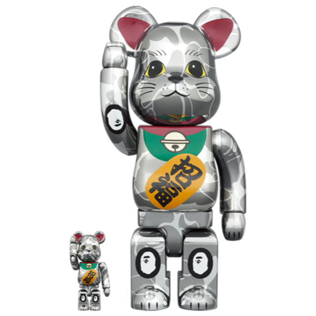 BE@RBRICK BAPE(R) 招き猫 銀メッキ/達磨 金メッキ/獅子舞 BE@RBRICK BAPE(R) 招き猫 銀メッキ/達磨 金メッキ/獅子舞